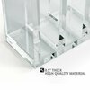 Azar Displays Bookend & Desk File Sorter, File Folder Holder for Office, Half Inch Thick Acrylic, Clr, 2PK 255035-GS-1PK